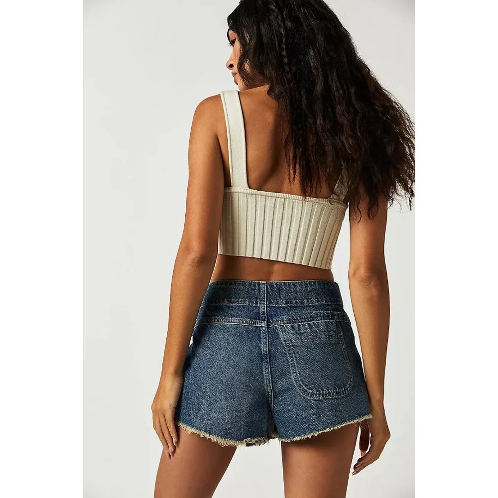 We The Free Emmy Denim Skort NWT - Picture 2 of 8